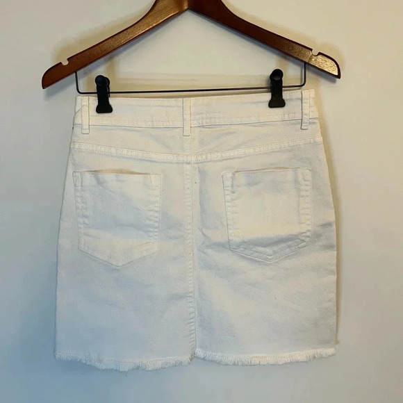 Zara striped jeans  skirt - Picture 3 of 4